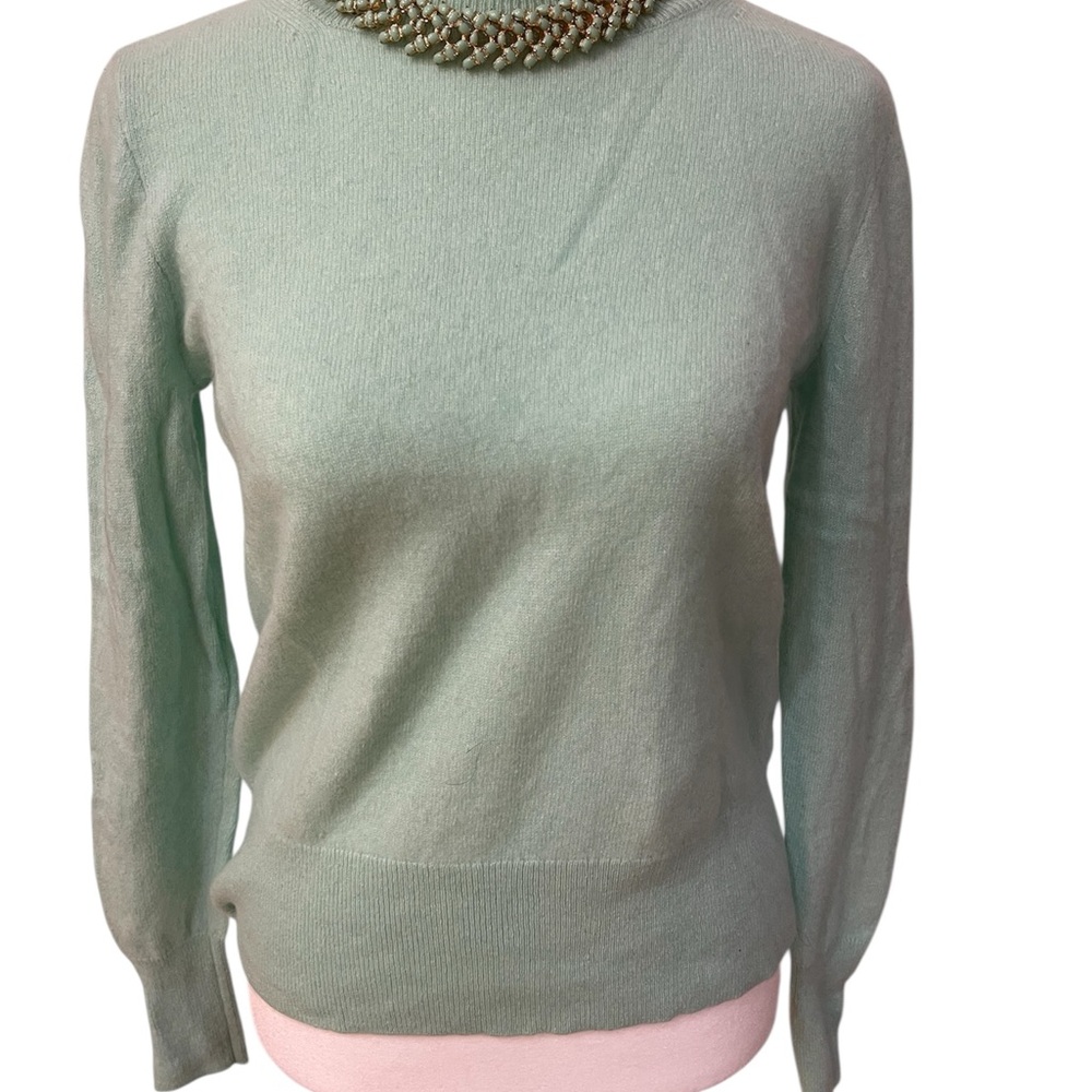 J. Crew Mint Cashmere Sweater